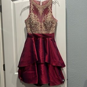 Camille La Vie Red Wine Dress Size 10